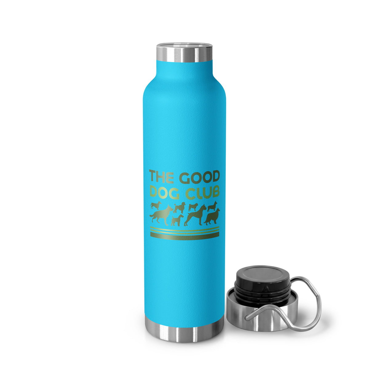 Sebastian & Clementine The Good Dog Club Copper-Insulated Stainless Steel Water Bottle - Green