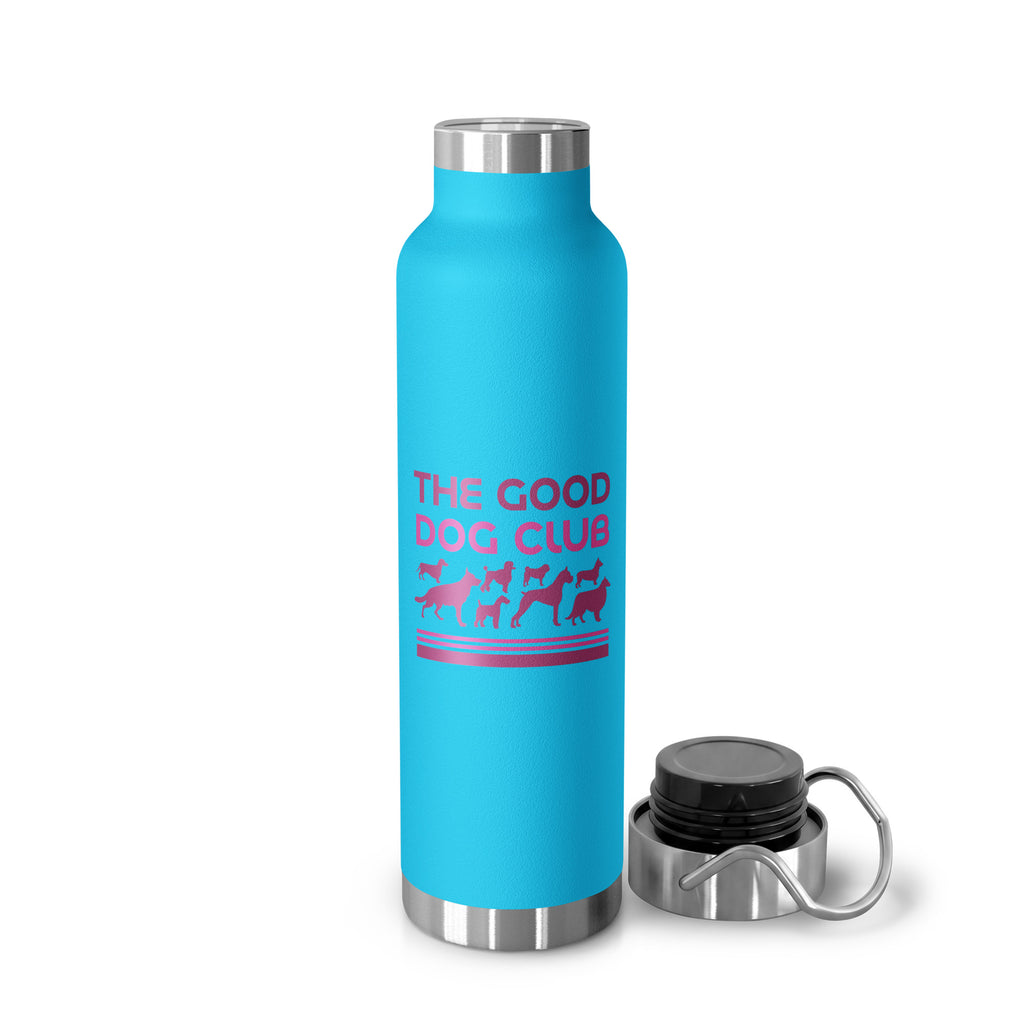 Sebastian & Clementine The Good Dog Club Copper-Insulated Stainless Steel Water Bottle - Pink