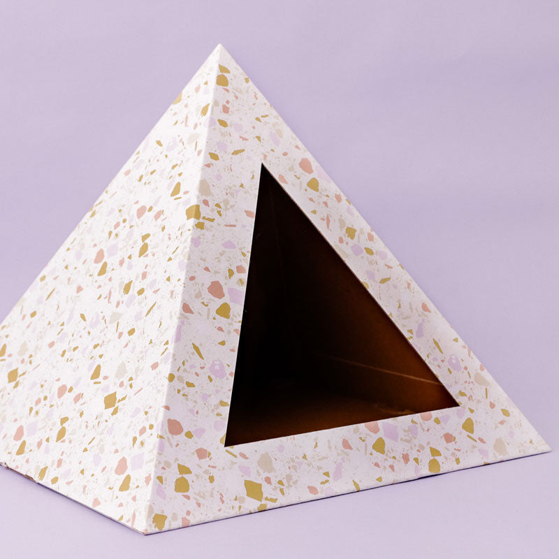 Kitty Kardboard® 'Terrazzo' Cardboard Cat Pyramid