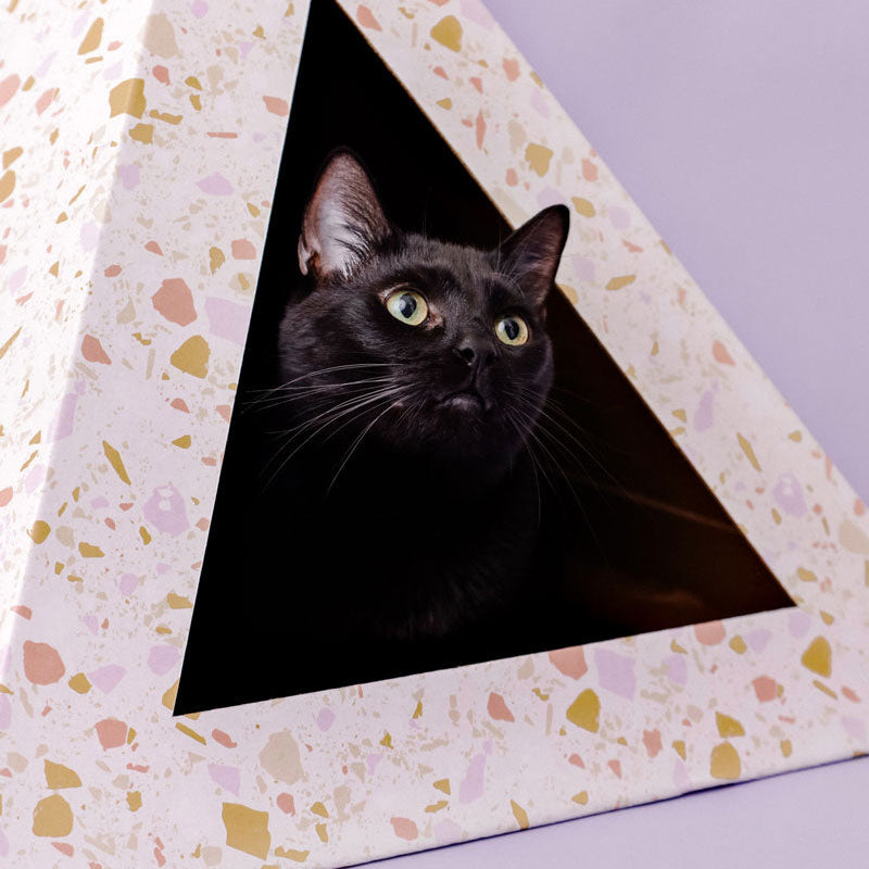 Kitty Kardboard® 'Terrazzo' Cardboard Cat Pyramid