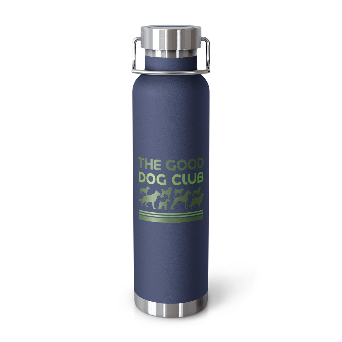 Sebastian & Clementine The Good Dog Club Copper-Insulated Stainless Steel Water Bottle - Green