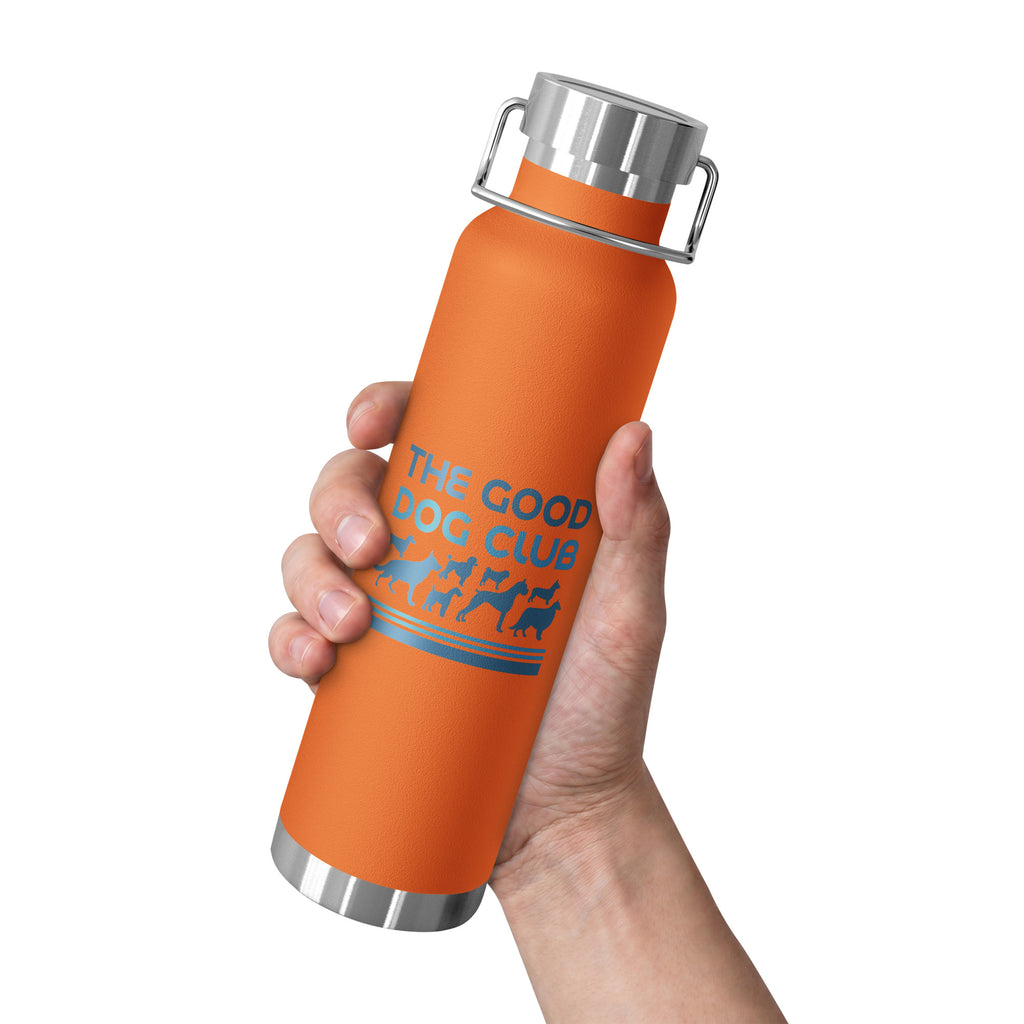 Sebastian & Clementine The Good Dog Club Copper-Insulated Stainless Steel Water Bottle - Blue