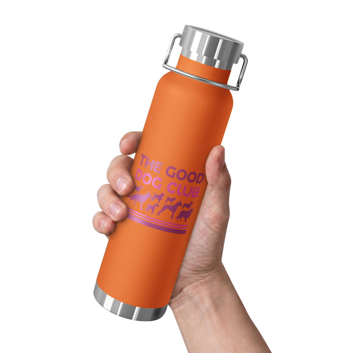 Sebastian & Clementine The Good Dog Club Copper-Insulated Stainless Steel Water Bottle - Pink