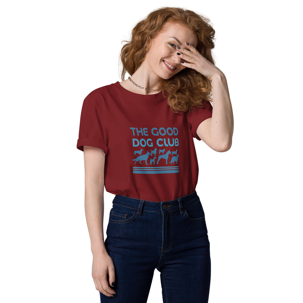 Sebastian & Clementine The Good Dog Club Unisex Organic Cotton T-Shirt - Blue