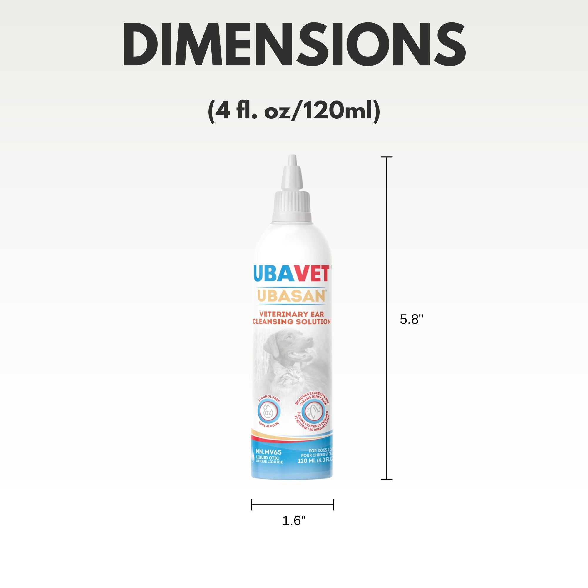 UBAVET Ubasan Ear Cleansing Solution for Dogs & Cats