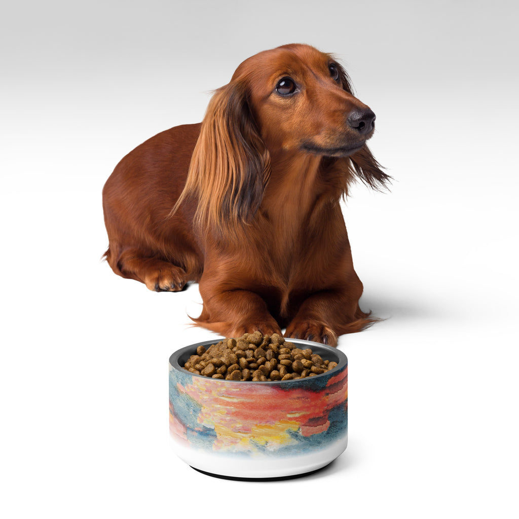 Sebastian & Clementine Sunset, Acapulco Pet Bowl