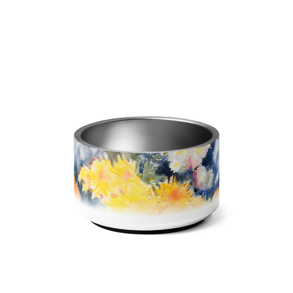 Sebastian & Clementine Yellow and Blue Pet Bowl