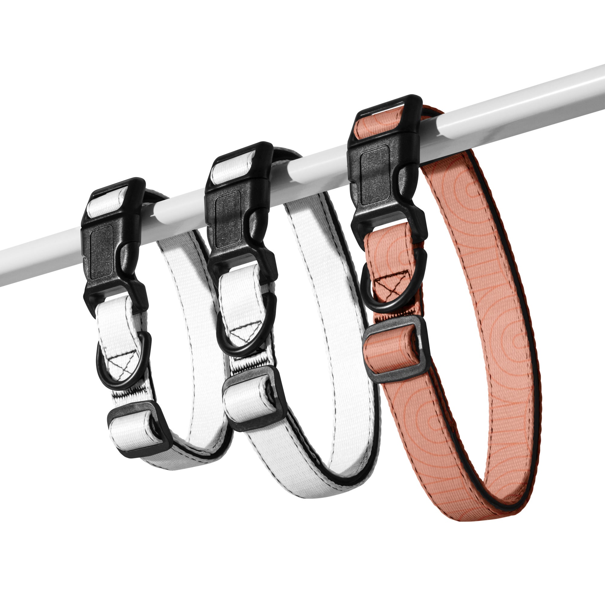 Sebastian & Clementine Scalloped Pink Premium Adjustable Pet Collar