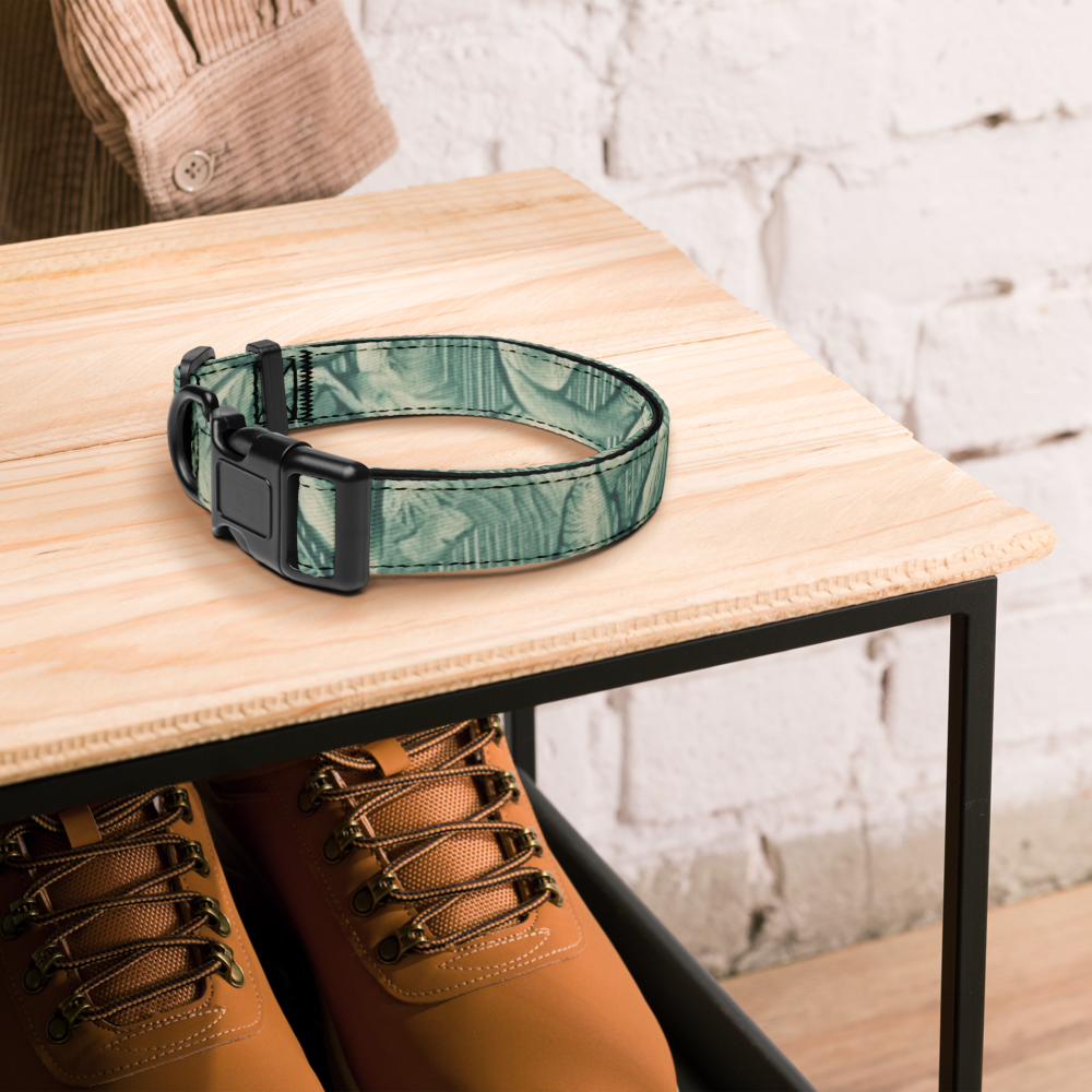 Sebastian & Clementine Vintage Collection Green Premium Adjustable Pet Collar