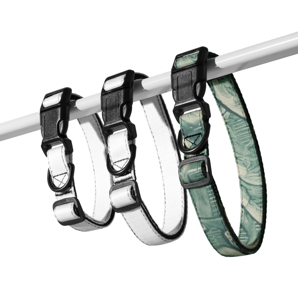 Sebastian & Clementine Vintage Collection Green Premium Adjustable Pet Collar
