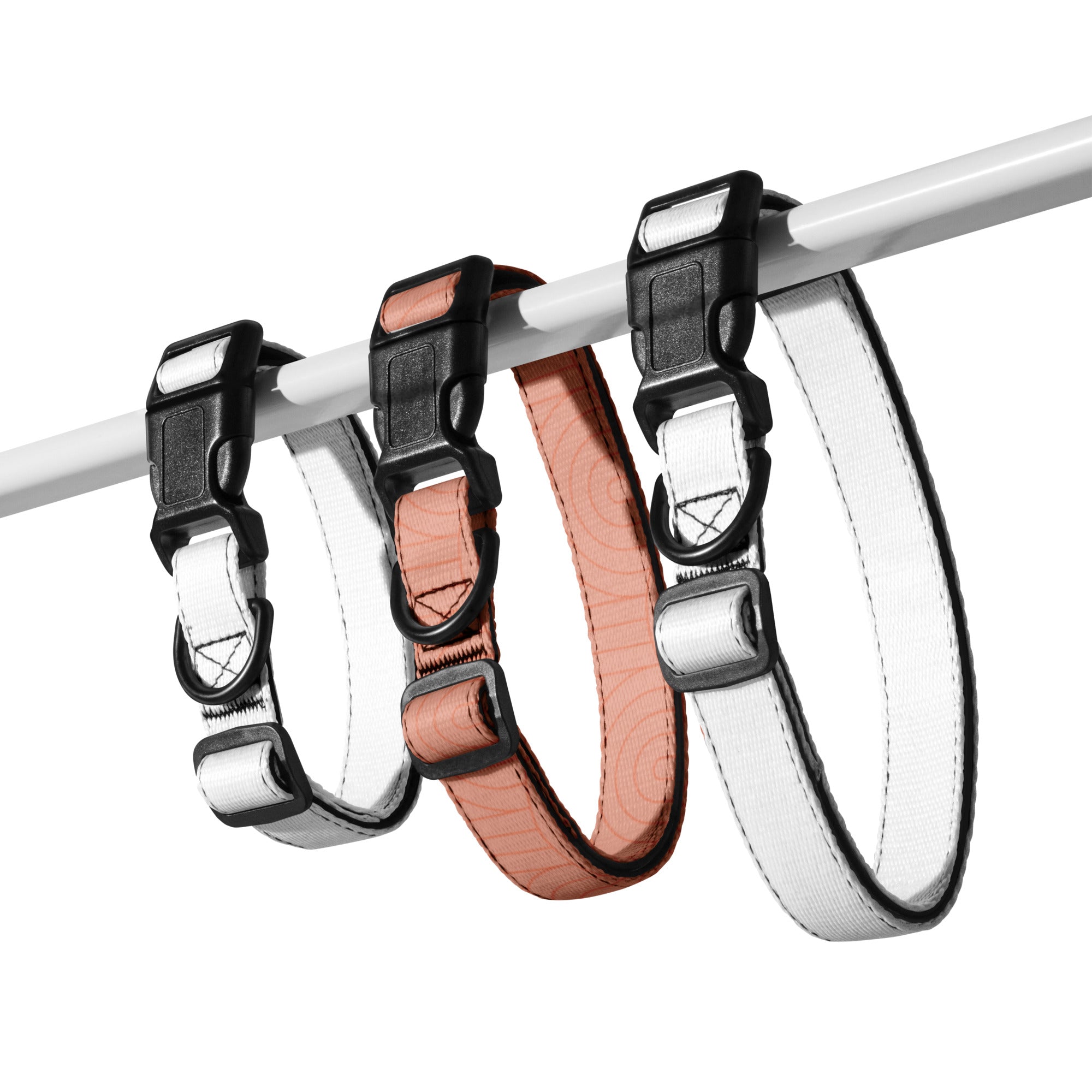 Sebastian & Clementine Scalloped Pink Premium Adjustable Pet Collar