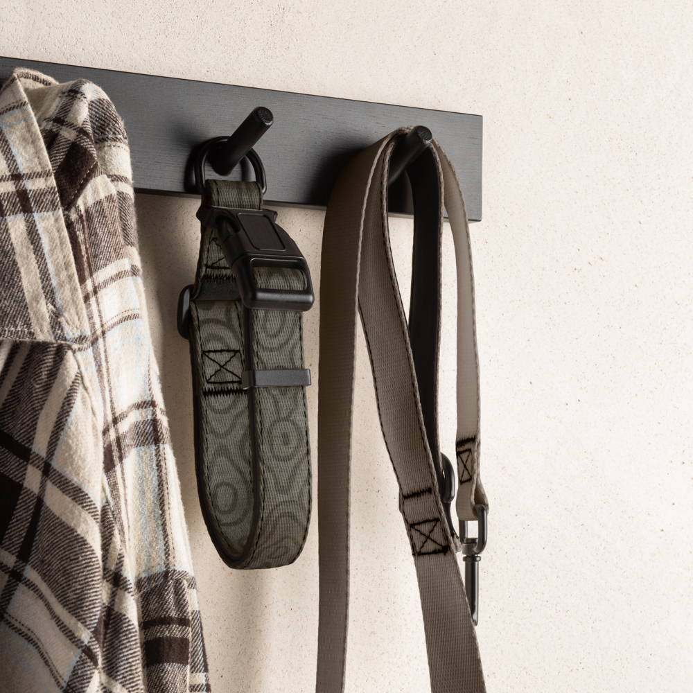 Sebastian & Clementine Vintage Collection Gray Wooden Premium Adjustable Pet Collar