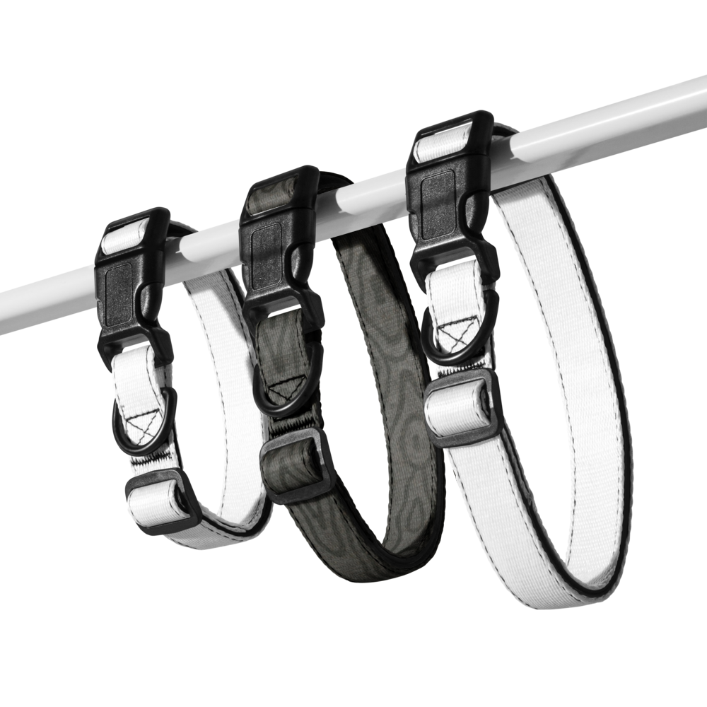 Sebastian & Clementine Vintage Collection Gray Wooden Premium Adjustable Pet Collar