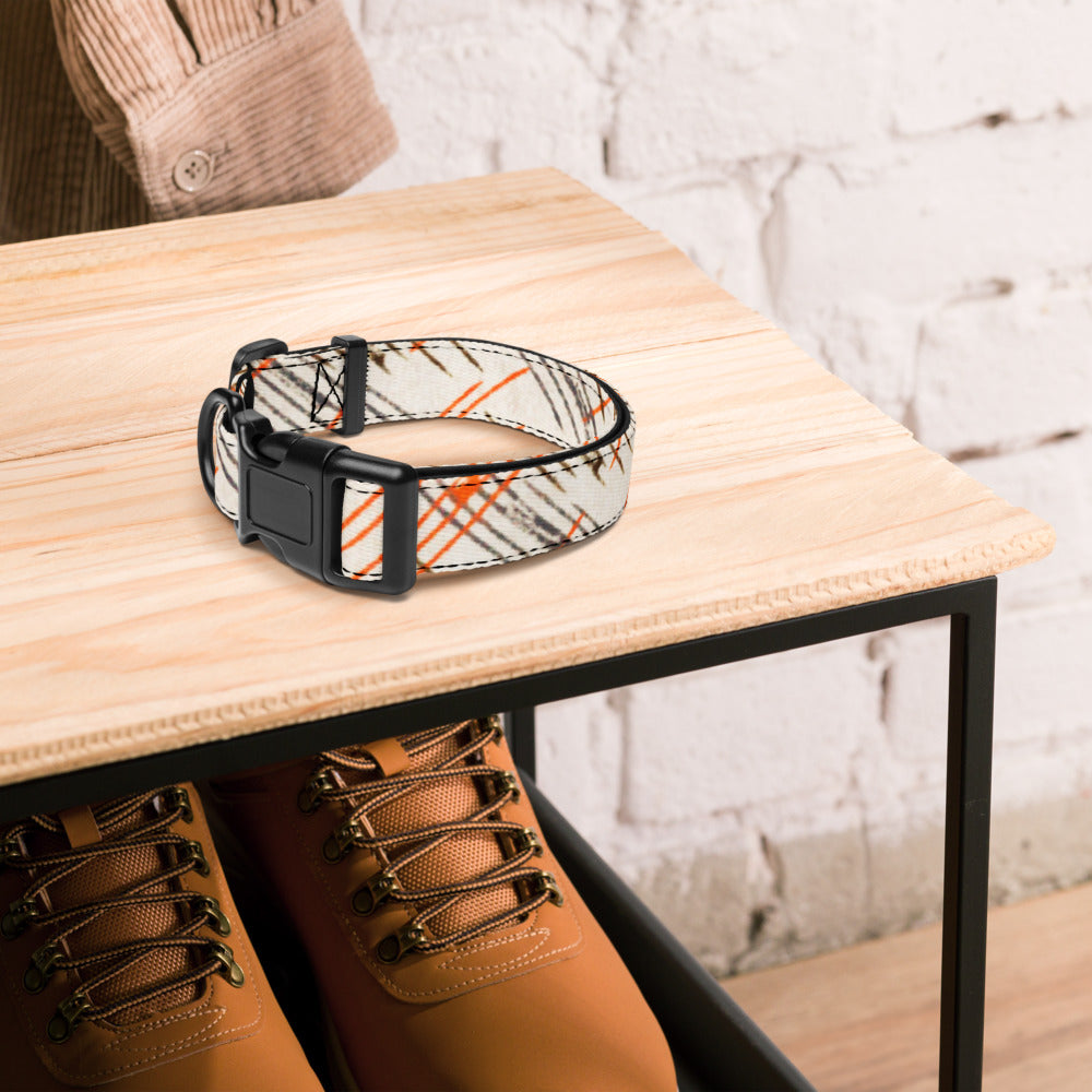 Sebastian & Clementine Vintage Print Premium Adjustable Pet Collar