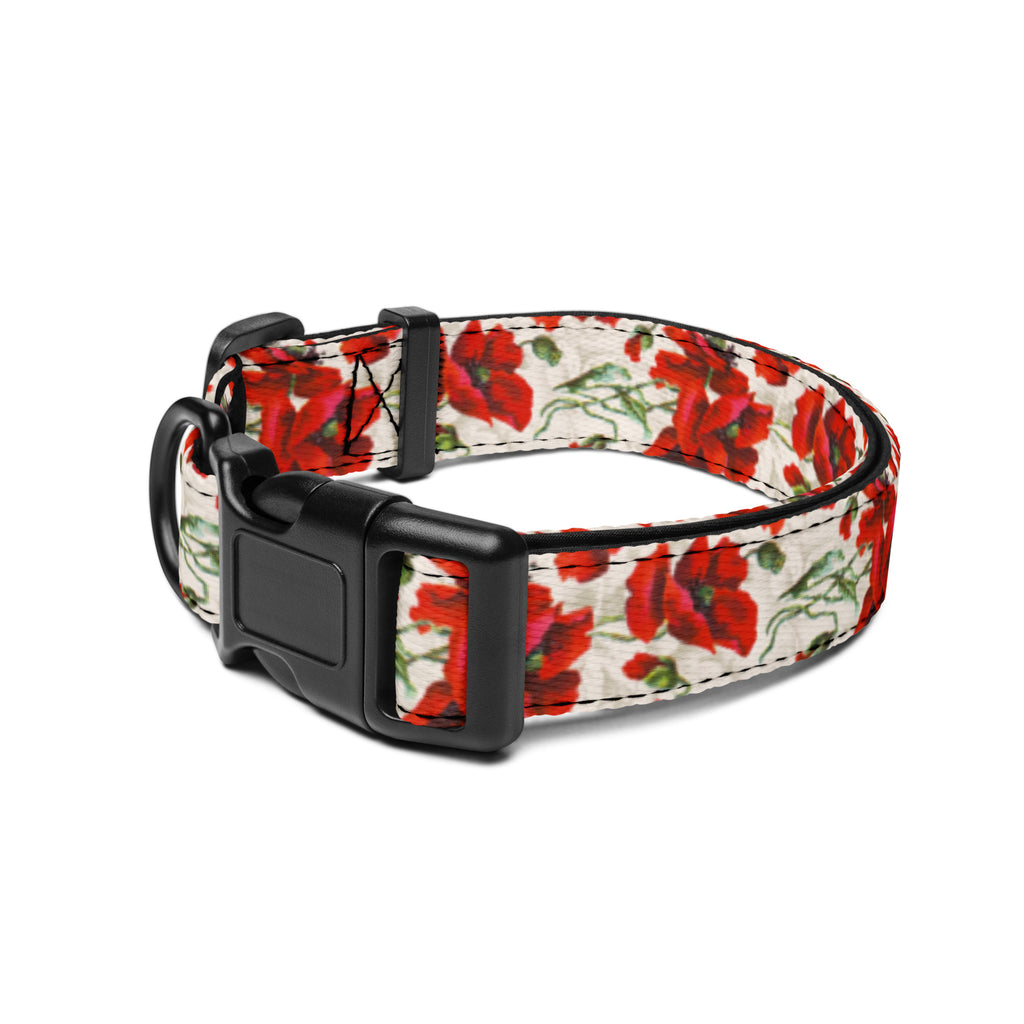 Sebastian & Clementine Poppy Premium Adjustable Pet Collar