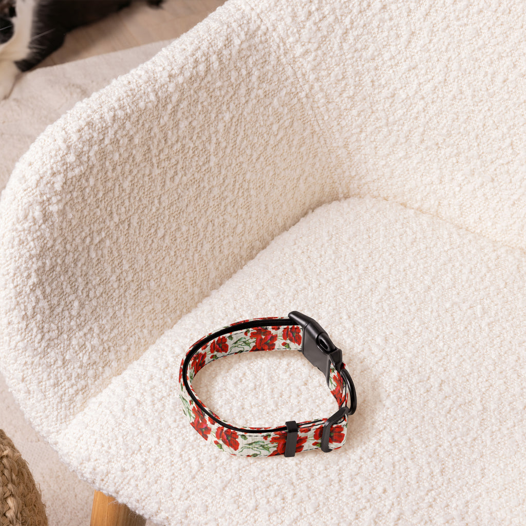 Sebastian & Clementine Poppy Premium Adjustable Pet Collar