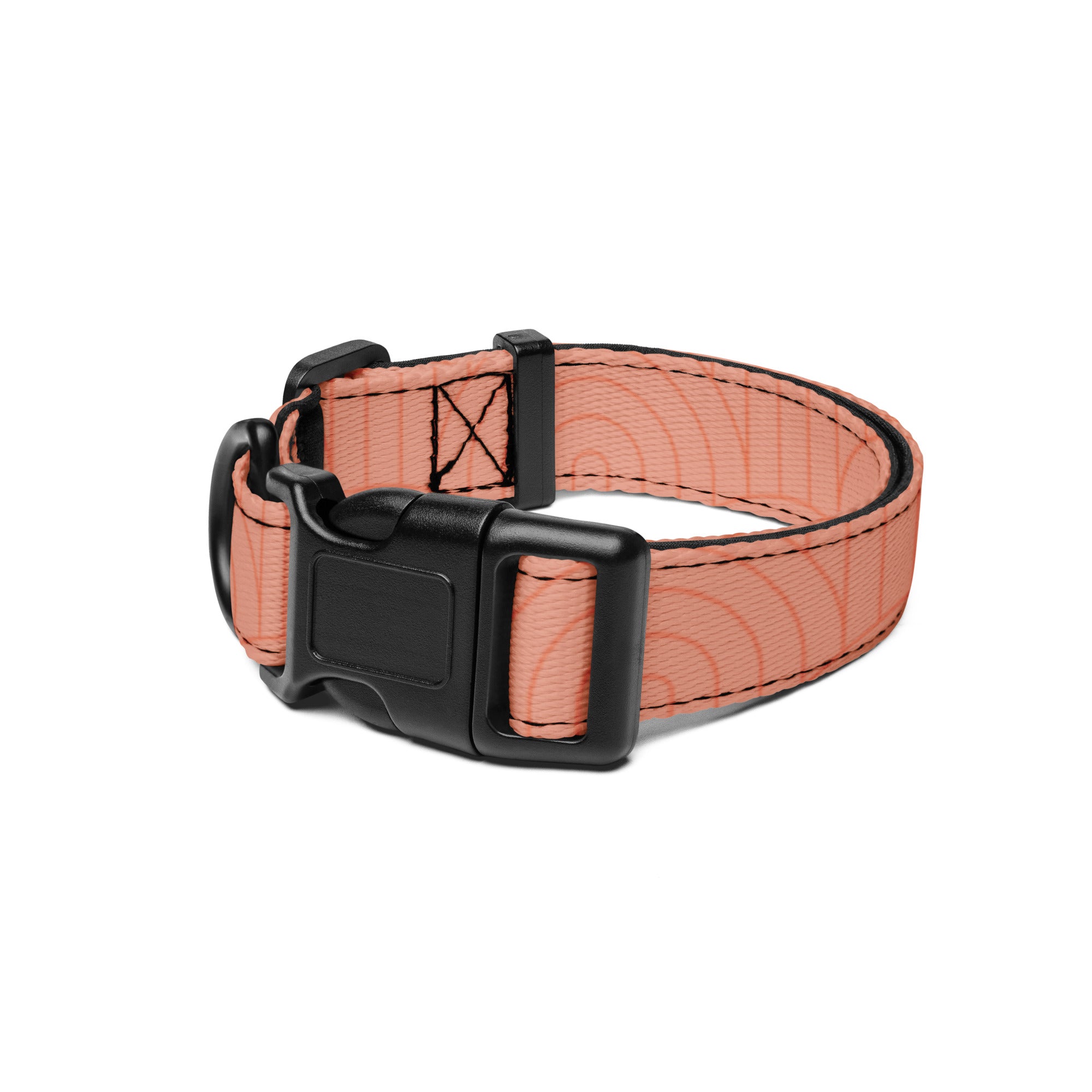 Sebastian & Clementine Scalloped Pink Premium Adjustable Pet Collar