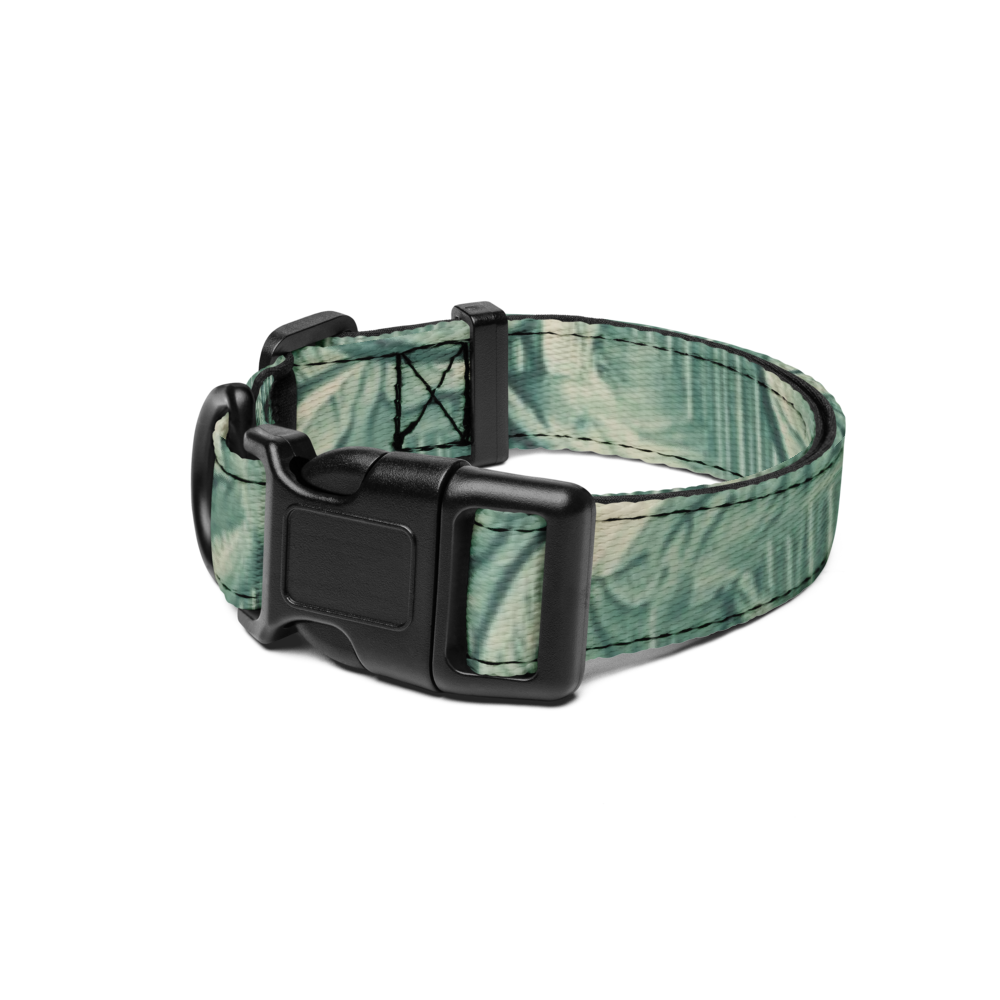 Sebastian & Clementine Vintage Collection Green Premium Adjustable Pet Collar