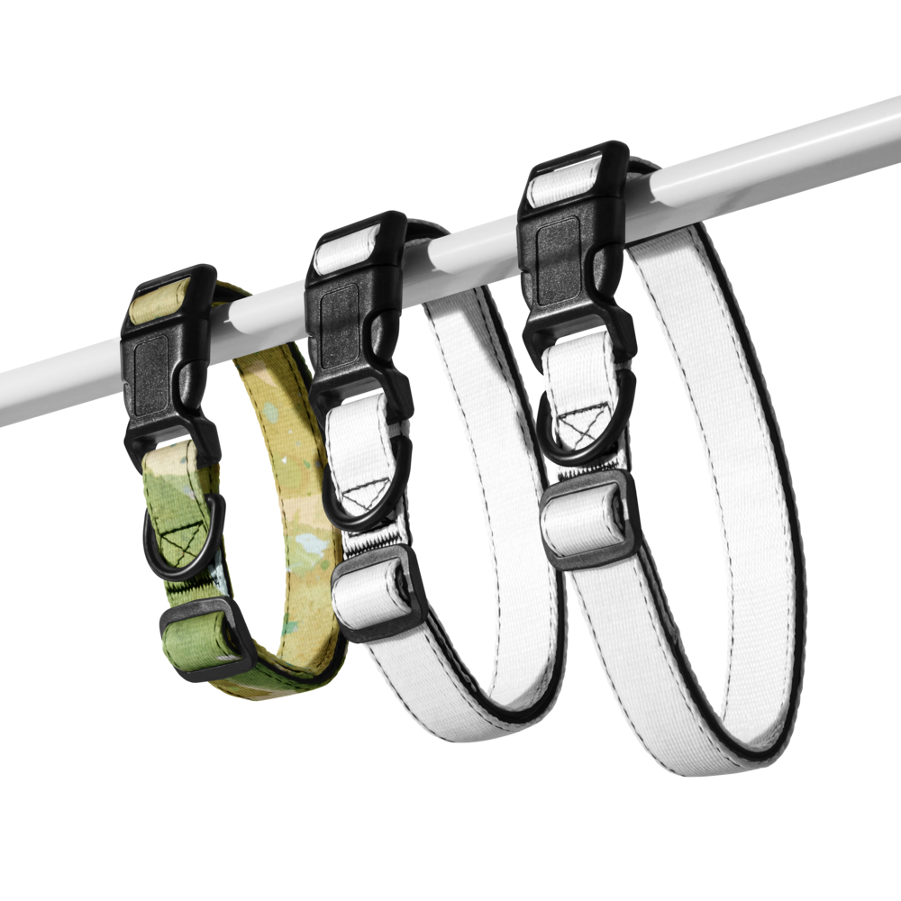Sebastian & Clementine Vintage Collection Green Splatter Premium Adjustable Pet Collar