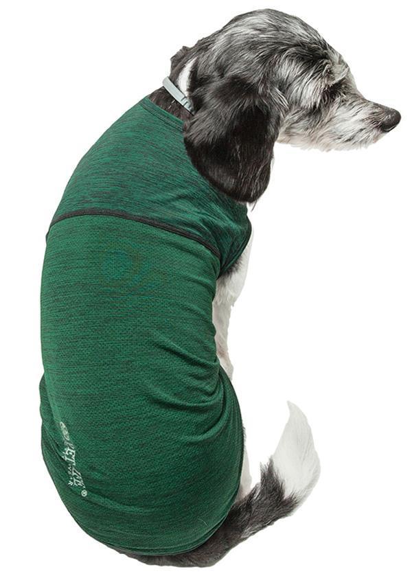 Pet Life® Active 'Aero-Pawlse' Quick-Dry and 4-Way-Stretch Yoga Fitness Dog T-Shirt