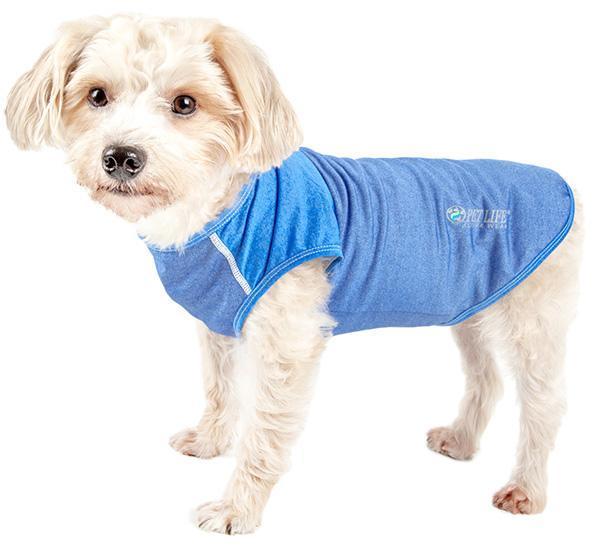 Pet Life® Active 'Aero-Pawlse' Quick-Dry and 4-Way-Stretch Yoga Fitness Dog T-Shirt