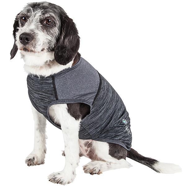 Pet Life® Active 'Aero-Pawlse' Quick-Dry and 4-Way-Stretch Yoga Fitness Dog T-Shirt