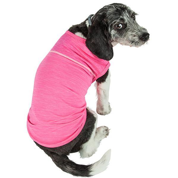 Pet Life® Active 'Aero-Pawlse' Quick-Dry and 4-Way-Stretch Yoga Fitness Dog T-Shirt