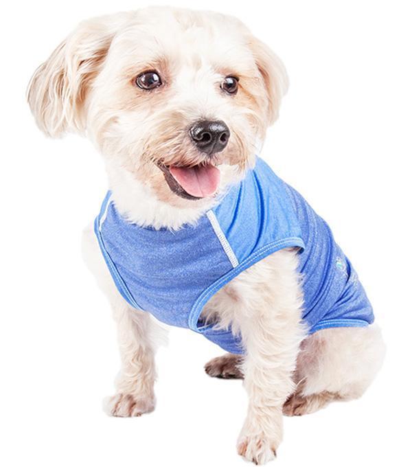 Pet Life® Active 'Aero-Pawlse' Quick-Dry and 4-Way-Stretch Yoga Fitness Dog T-Shirt