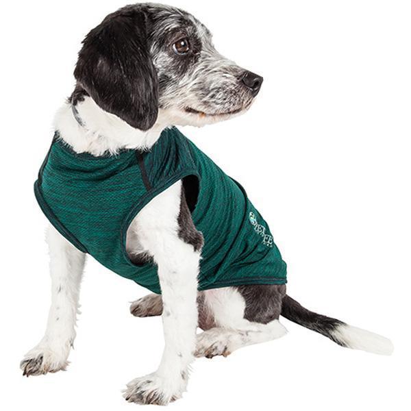 Pet Life® Active 'Aero-Pawlse' Quick-Dry and 4-Way-Stretch Yoga Fitness Dog T-Shirt