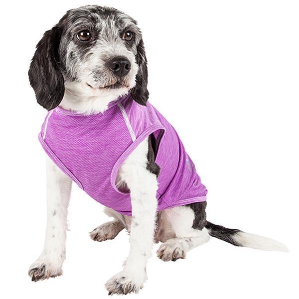 Pet Life® Active 'Aero-Pawlse' Quick-Dry and 4-Way-Stretch Yoga Fitness Dog T-Shirt