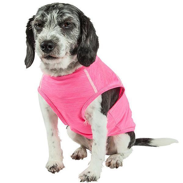 Pet Life® Active 'Aero-Pawlse' Quick-Dry and 4-Way-Stretch Yoga Fitness Dog T-Shirt