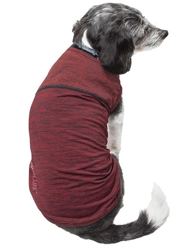 Pet Life® Active 'Aero-Pawlse' Quick-Dry and 4-Way-Stretch Yoga Fitness Dog T-Shirt