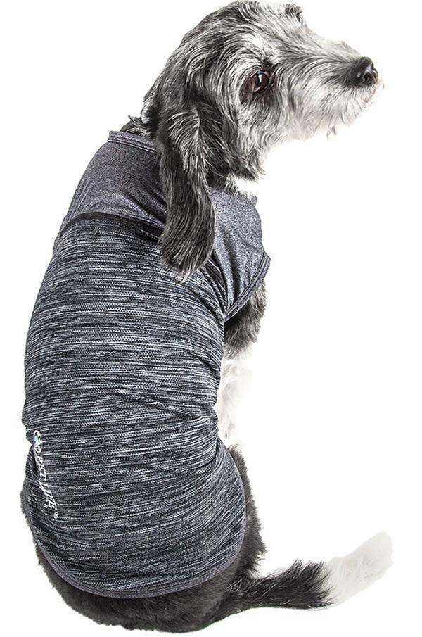 Pet Life® Active 'Aero-Pawlse' Quick-Dry and 4-Way-Stretch Yoga Fitness Dog T-Shirt