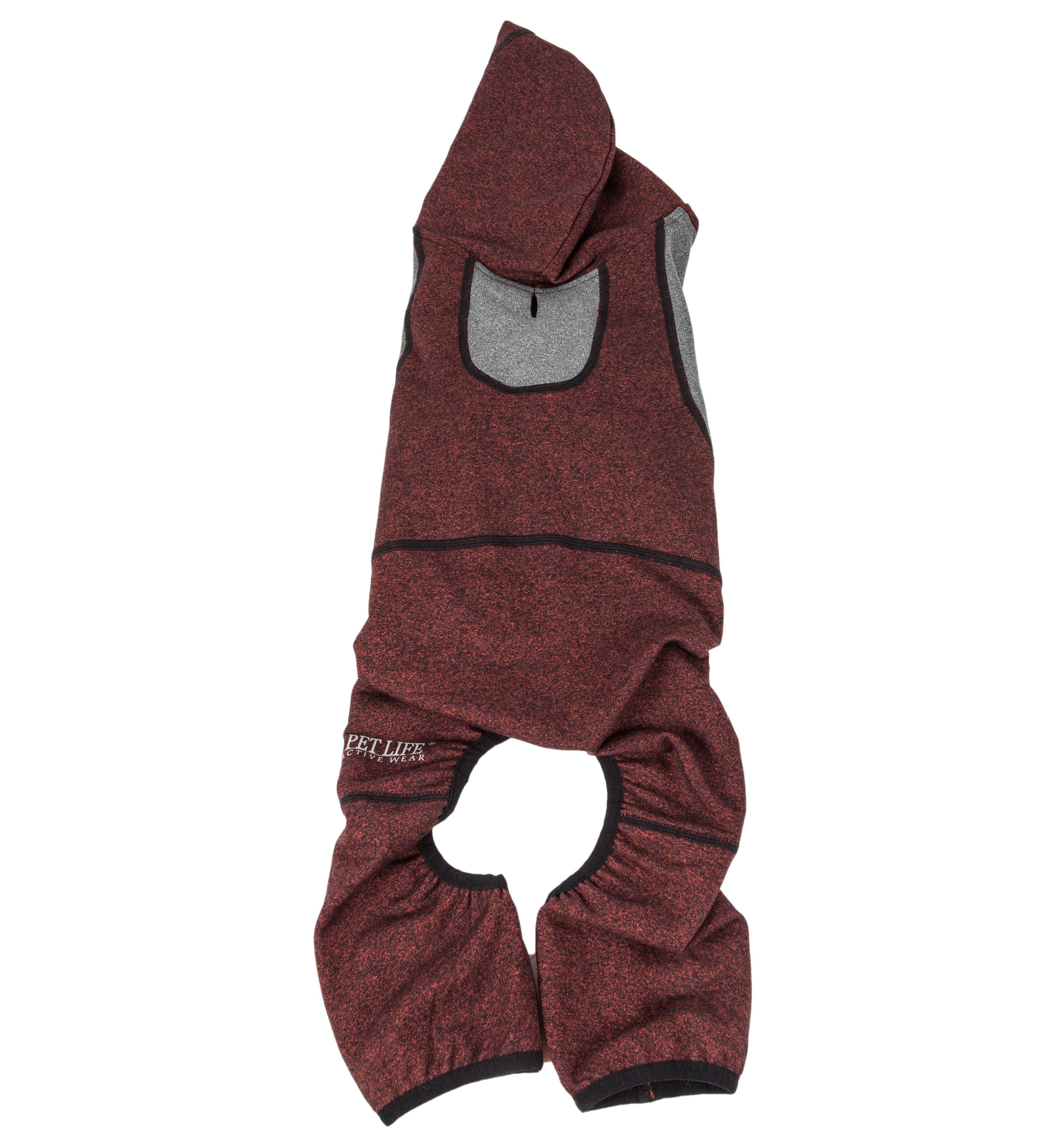 Pet Life® Active 'Fur-Breeze' 4-Way-Stretch Full Body Hooded Dog Sweater