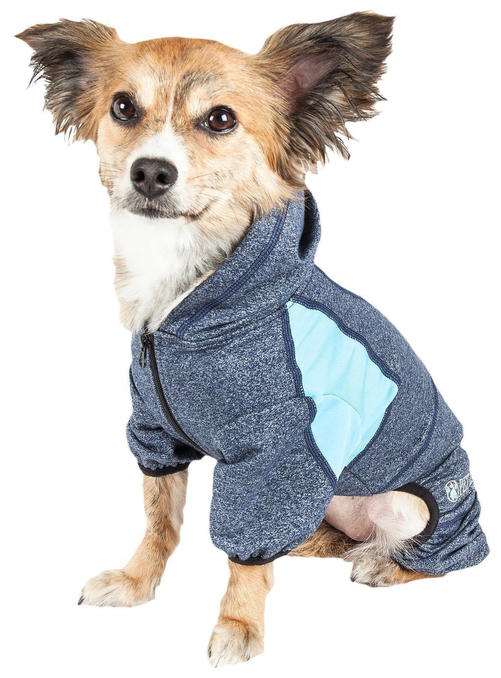 Pet Life® Active 'Fur-Breeze' 4-Way-Stretch Full Body Hooded Dog Sweater