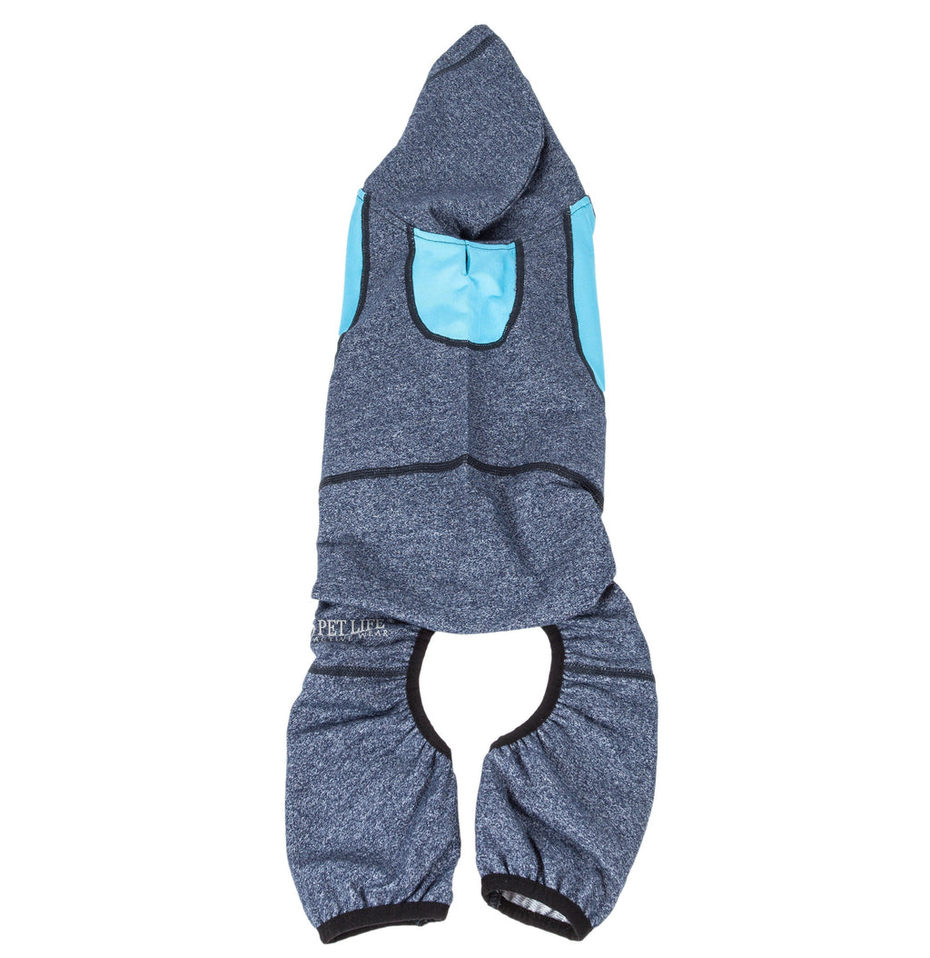 Pet Life® Active 'Fur-Breeze' 4-Way-Stretch Full Body Hooded Dog Sweater