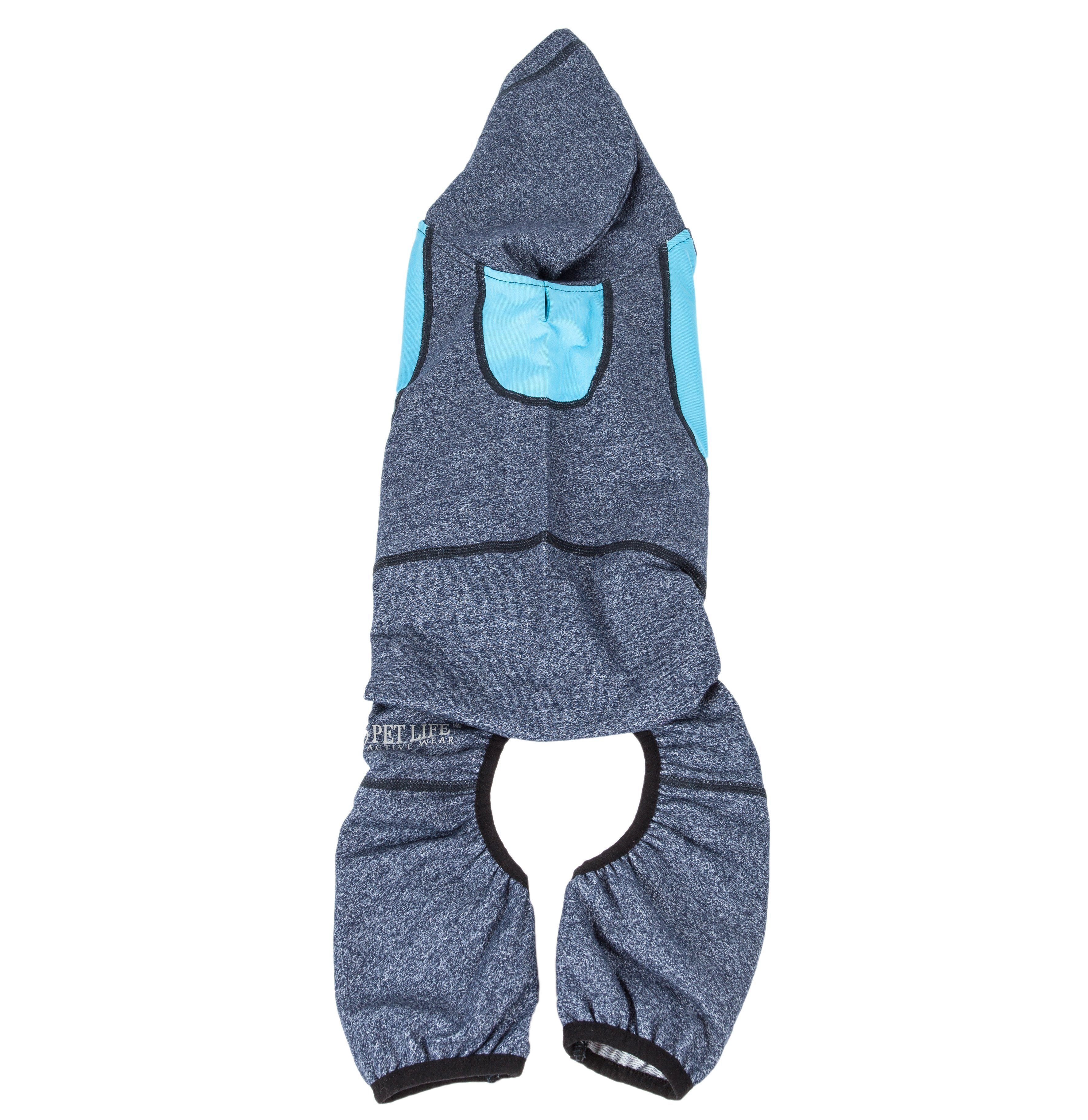 Pet Life® Active 'Fur-Breeze' 4-Way-Stretch Full Body Hooded Dog Sweater