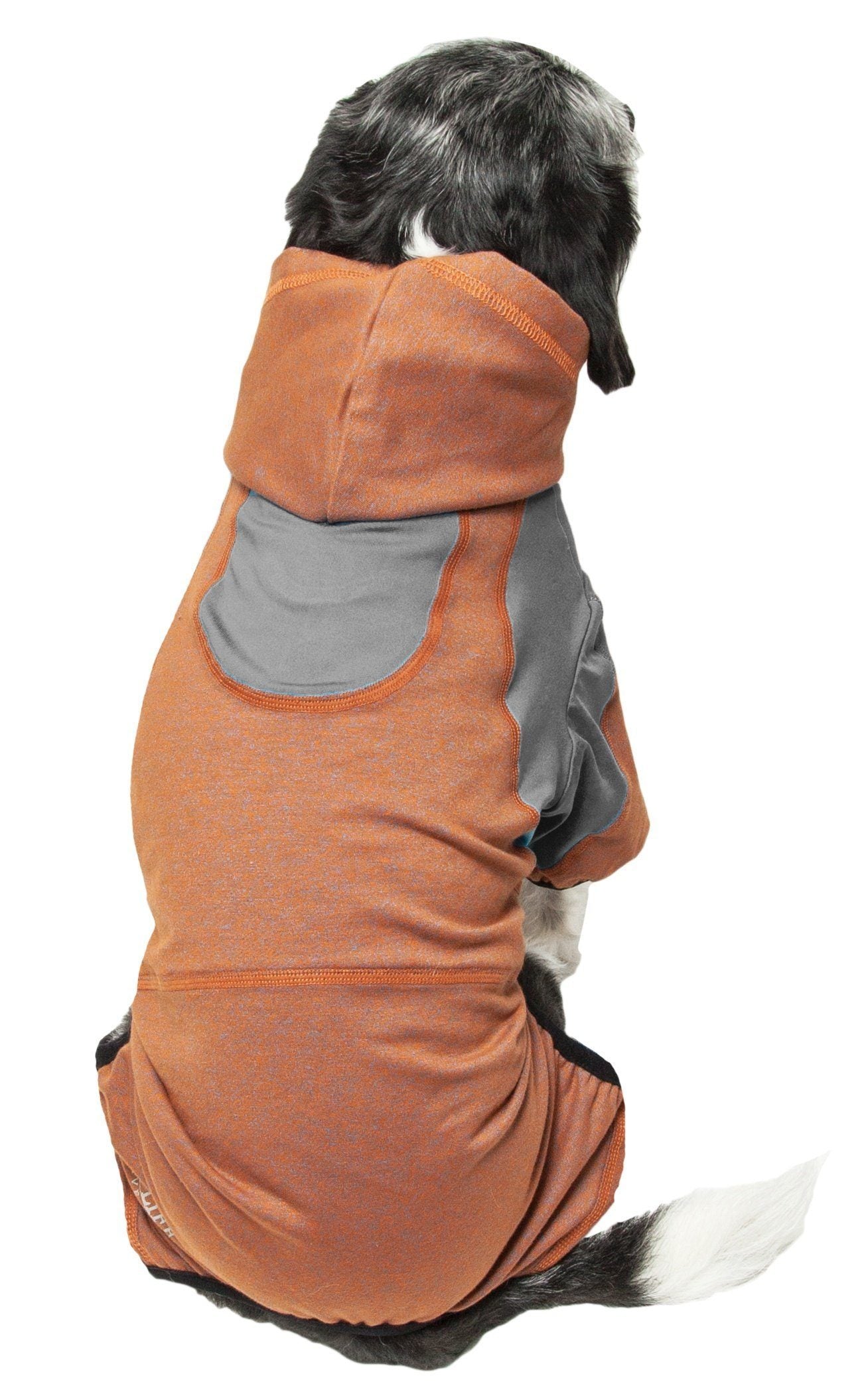Pet Life® Active 'Fur-Breeze' 4-Way-Stretch Full Body Hooded Dog Sweater