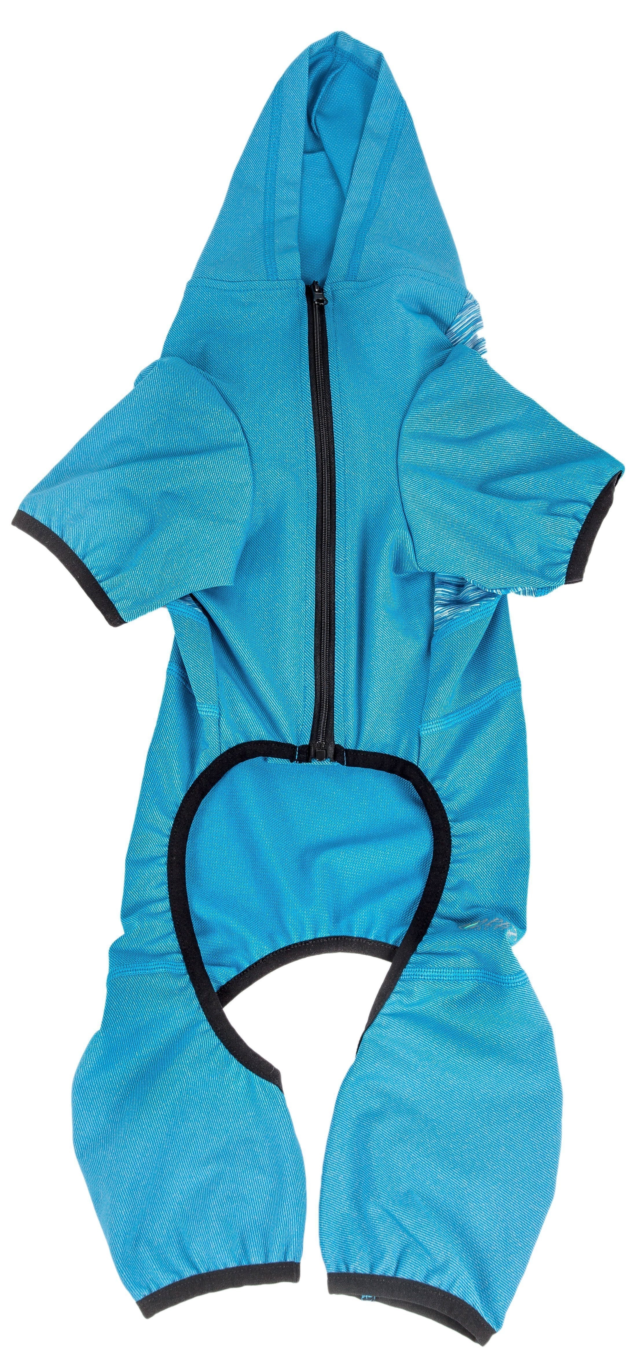 Pet Life® Active 'Pawsterity' Mediumweight 4-Way-Stretch Yoga Fitness Dog Tracksuit Hoodie