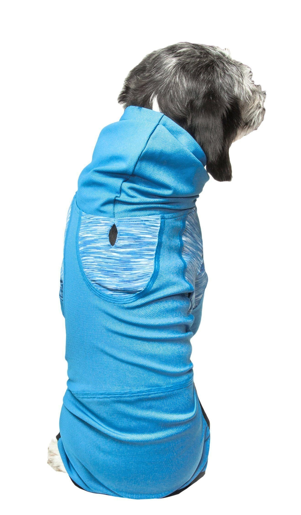 Pet Life® Active 'Pawsterity' Mediumweight 4-Way-Stretch Yoga Fitness Dog Tracksuit Hoodie