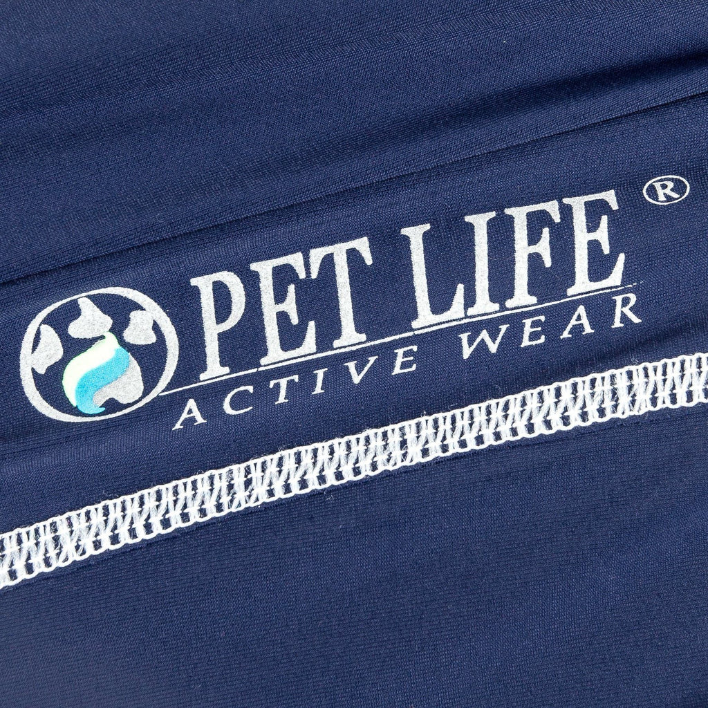 Pet Life®  Active 'Racerbark' 4-Way-Stretch Yoga Fitness Dog T-Shirt Tank Top