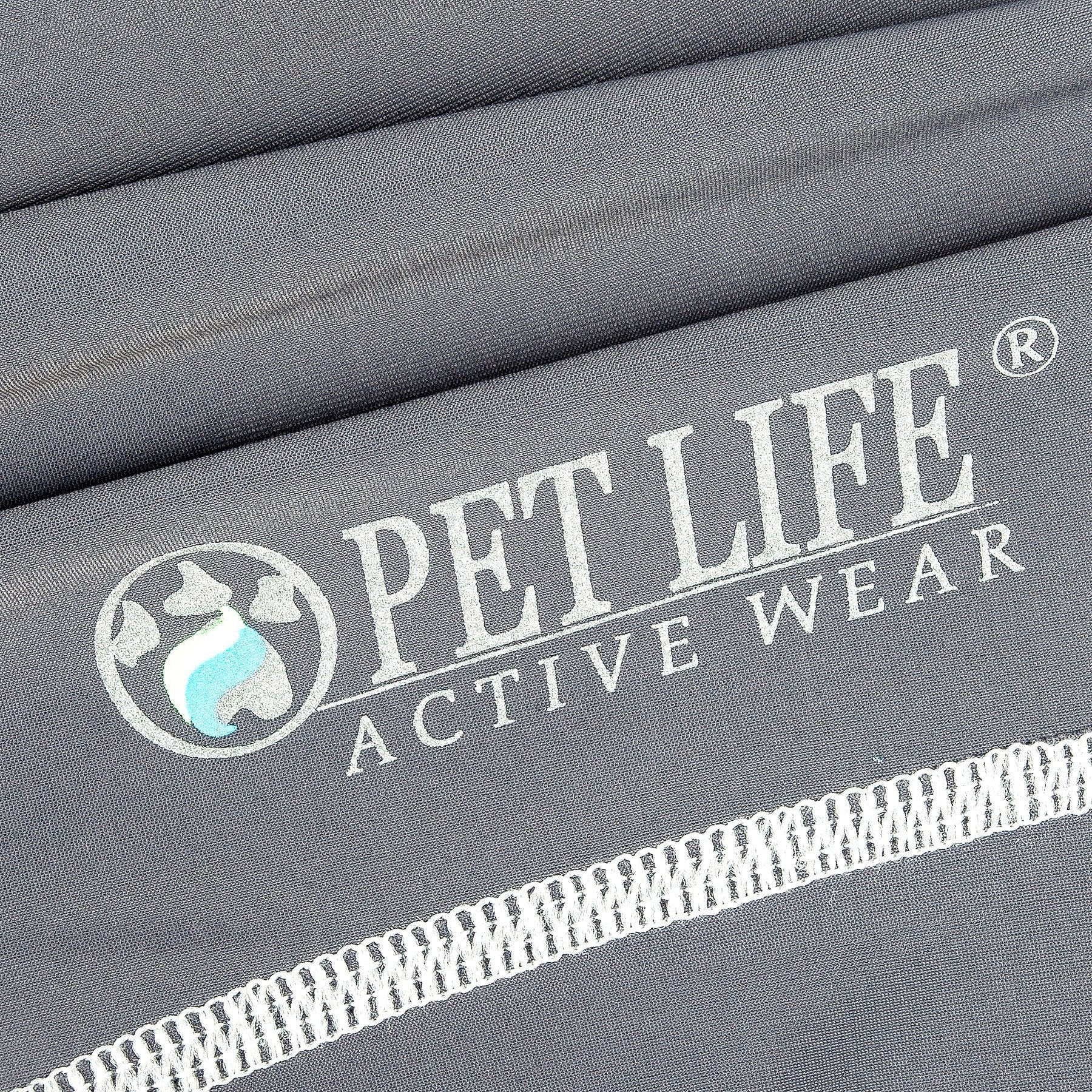 Pet Life®  Active 'Racerbark' 4-Way-Stretch Yoga Fitness Dog T-Shirt Tank Top