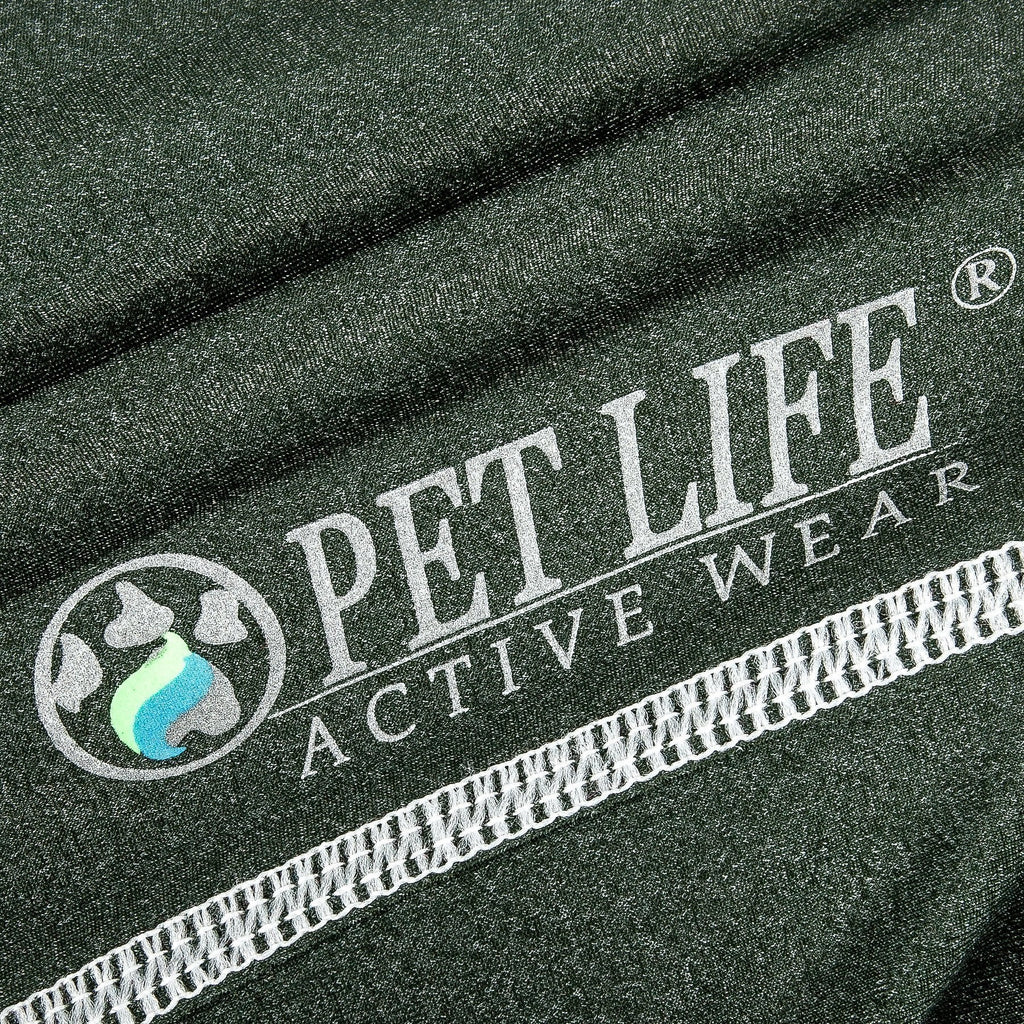 Pet Life®  Active 'Racerbark' 4-Way-Stretch Yoga Fitness Dog T-Shirt Tank Top