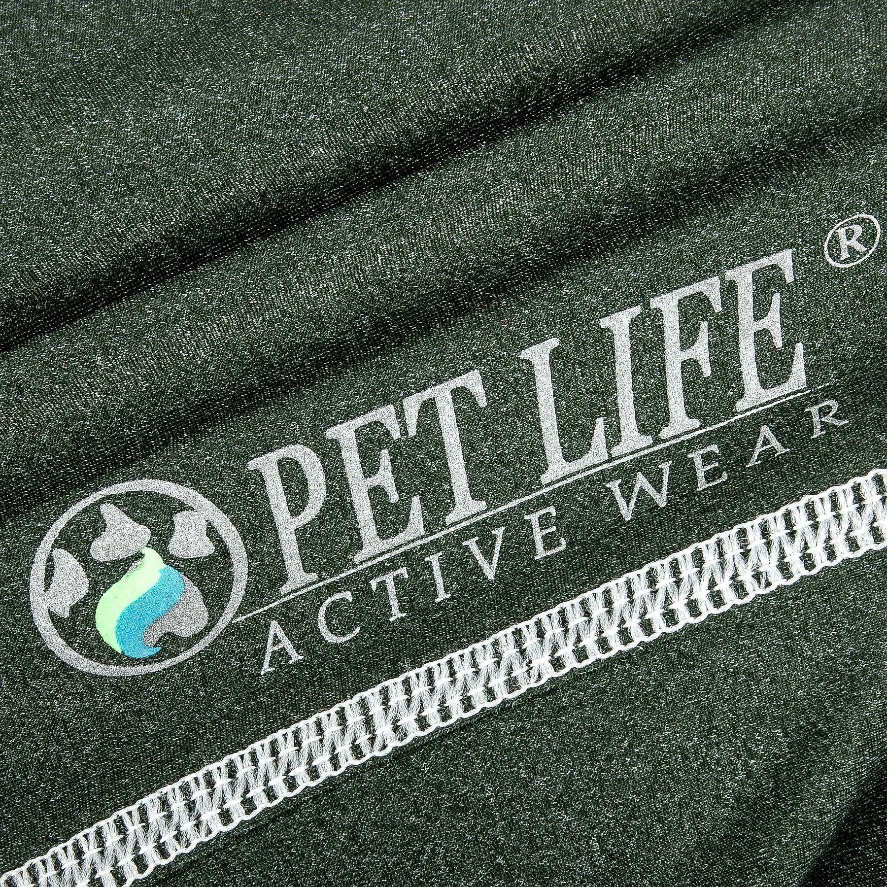 Pet Life®  Active 'Racerbark' 4-Way-Stretch Yoga Fitness Dog T-Shirt Tank Top