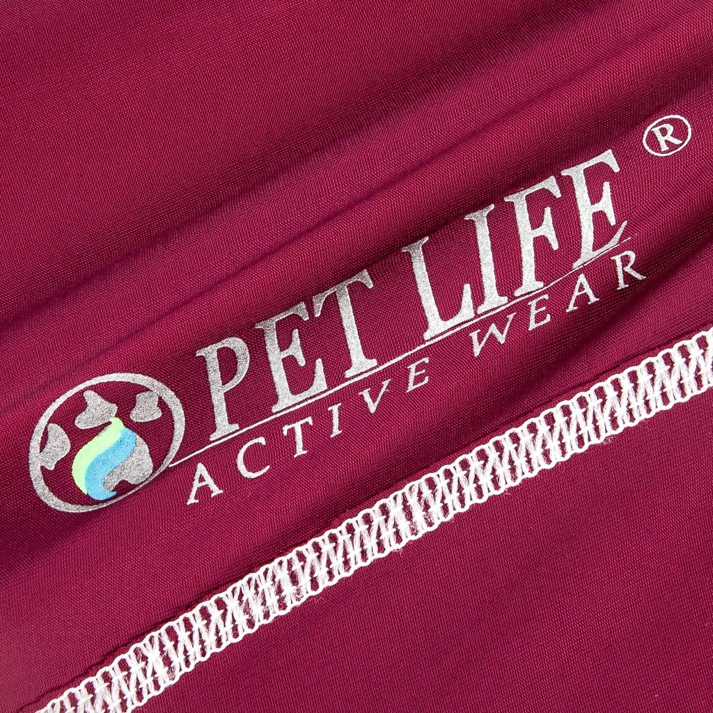 Pet Life®  Active 'Racerbark' 4-Way-Stretch Yoga Fitness Dog T-Shirt Tank Top