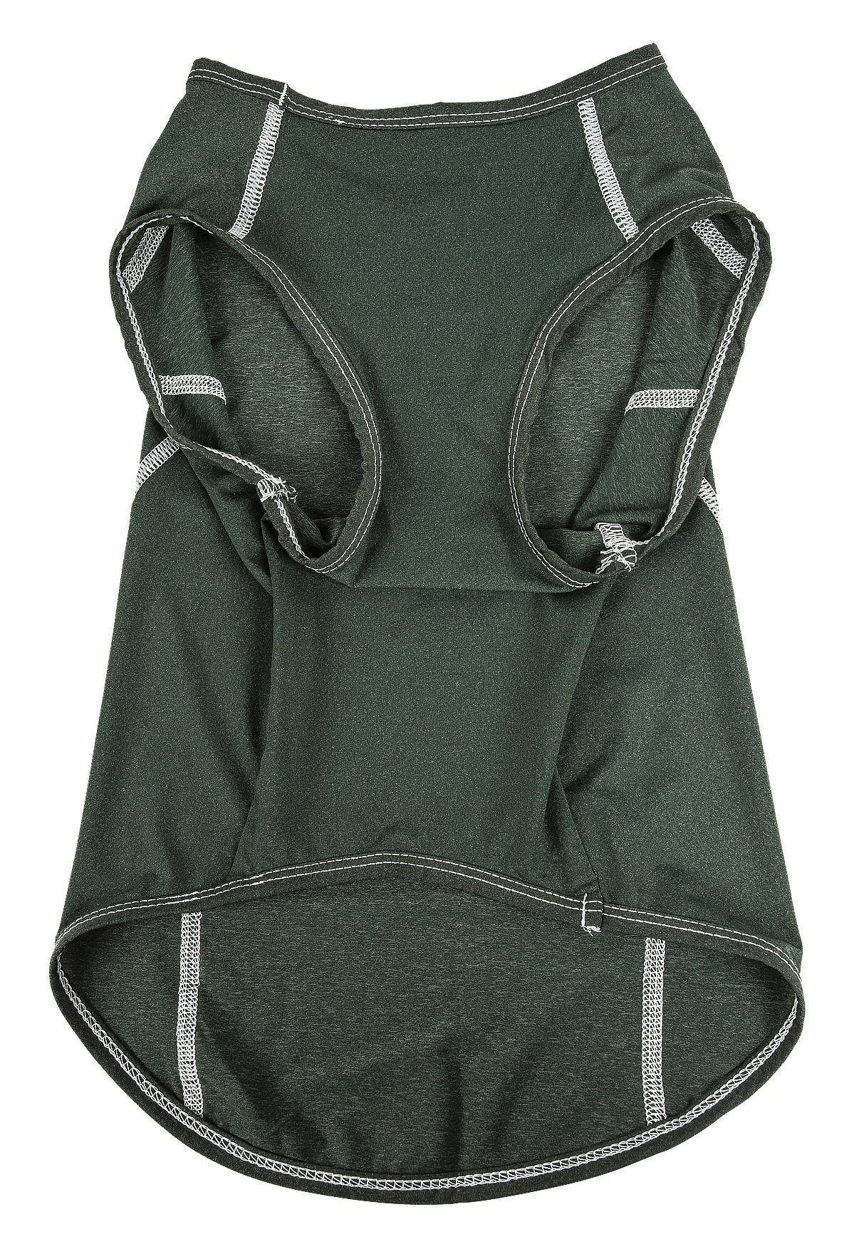 Pet Life®  Active 'Racerbark' 4-Way-Stretch Yoga Fitness Dog T-Shirt Tank Top