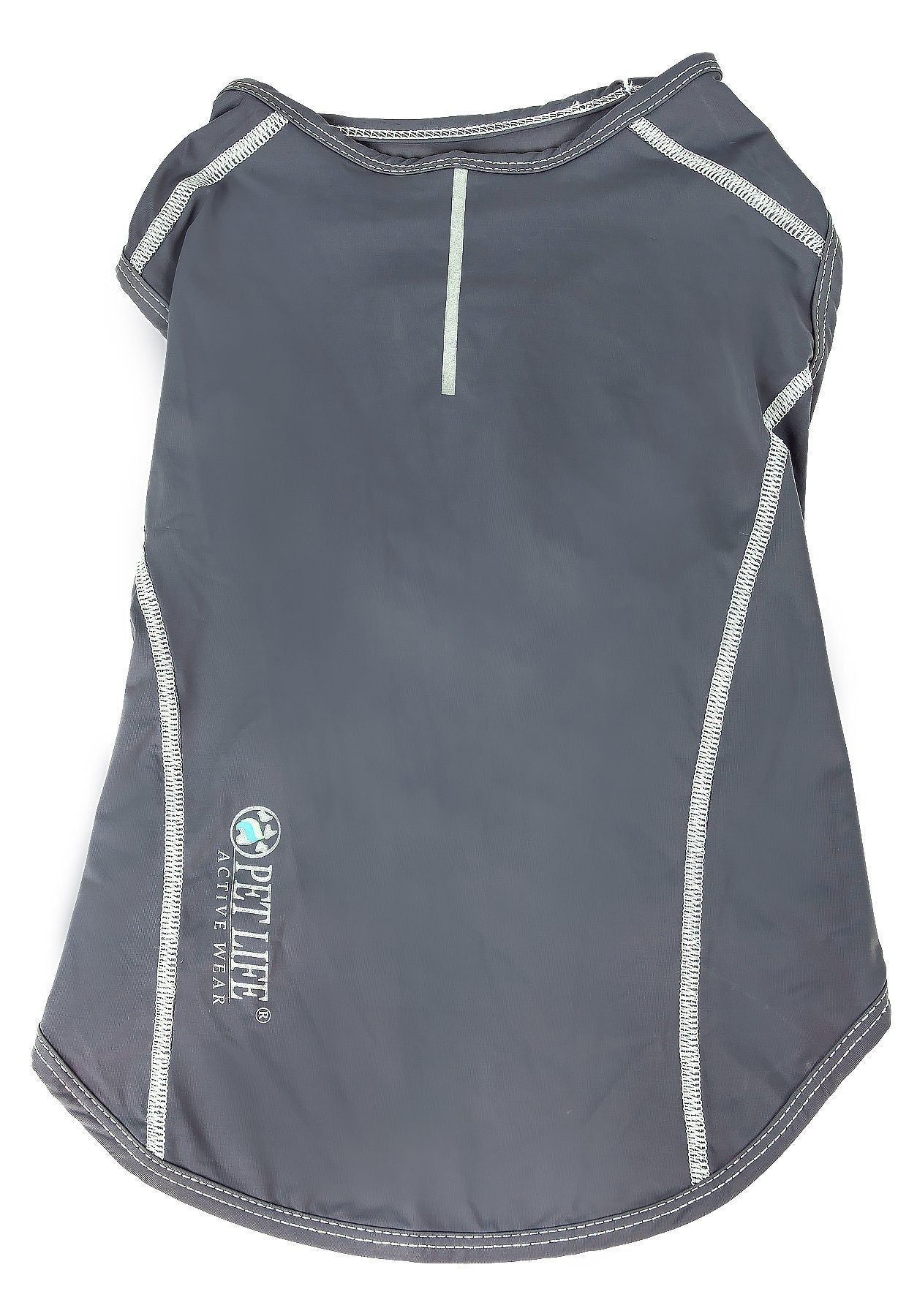 Pet Life®  Active 'Racerbark' 4-Way-Stretch Yoga Fitness Dog T-Shirt Tank Top
