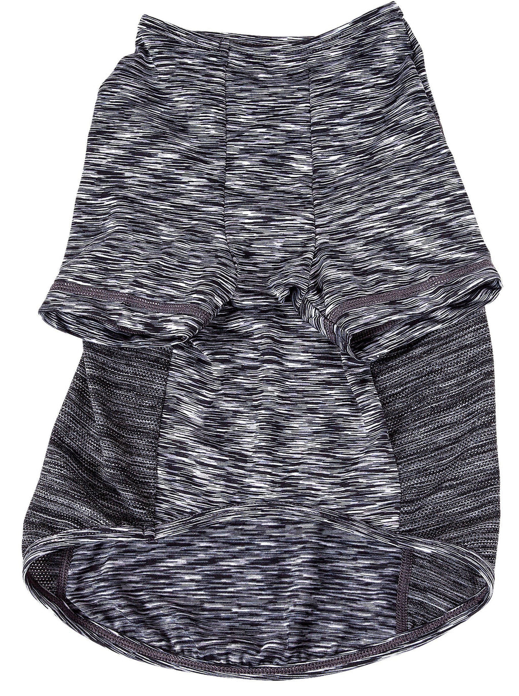 Pet Life® Active 'Warf Speed' Heathered Ultra-Stretch Yoga Fitness Dog T-Shirt