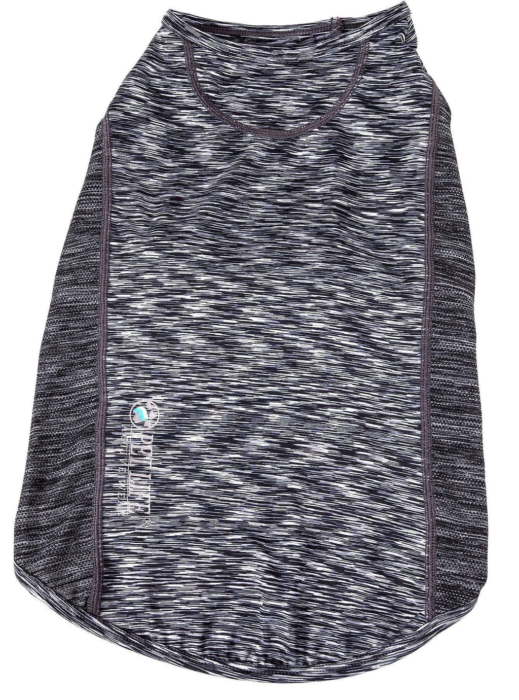Pet Life® Active 'Warf Speed' Heathered Ultra-Stretch Yoga Fitness Dog T-Shirt