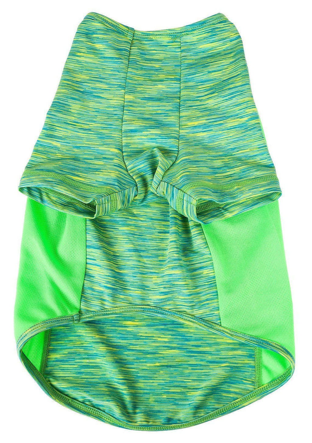 Pet Life® Active 'Warf Speed' Heathered Ultra-Stretch Yoga Fitness Dog T-Shirt